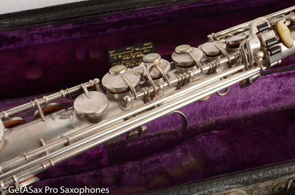 King Saxello Soprano Silver Plate 71xxx Great Deal!
