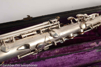 King Saxello Soprano Silver Plate 71xxx Great Deal!