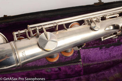 King Saxello Soprano Silver Plate 71xxx Great Deal!