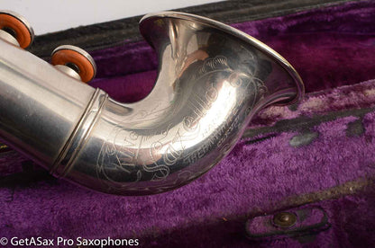 King Saxello Soprano Silver Plate 71xxx Great Deal!