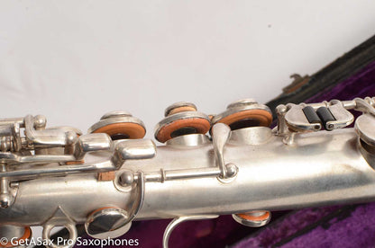 King Saxello Soprano Silver Plate 71xxx Great Deal!