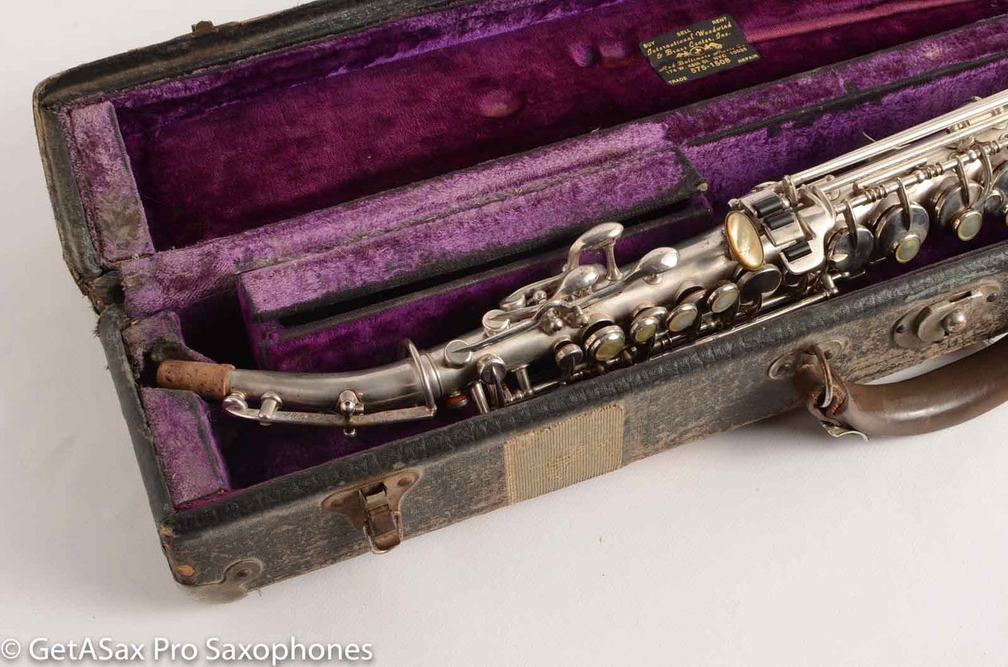 King Saxello Soprano Silver Plate 71xxx Great Deal!