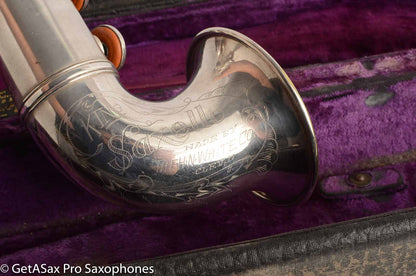 King Saxello Soprano Silver Plate 71xxx Great Deal!