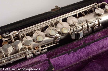 King Saxello Soprano Silver Plate 71xxx Great Deal!