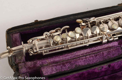 King Saxello Soprano Silver Plate 71xxx Great Deal!