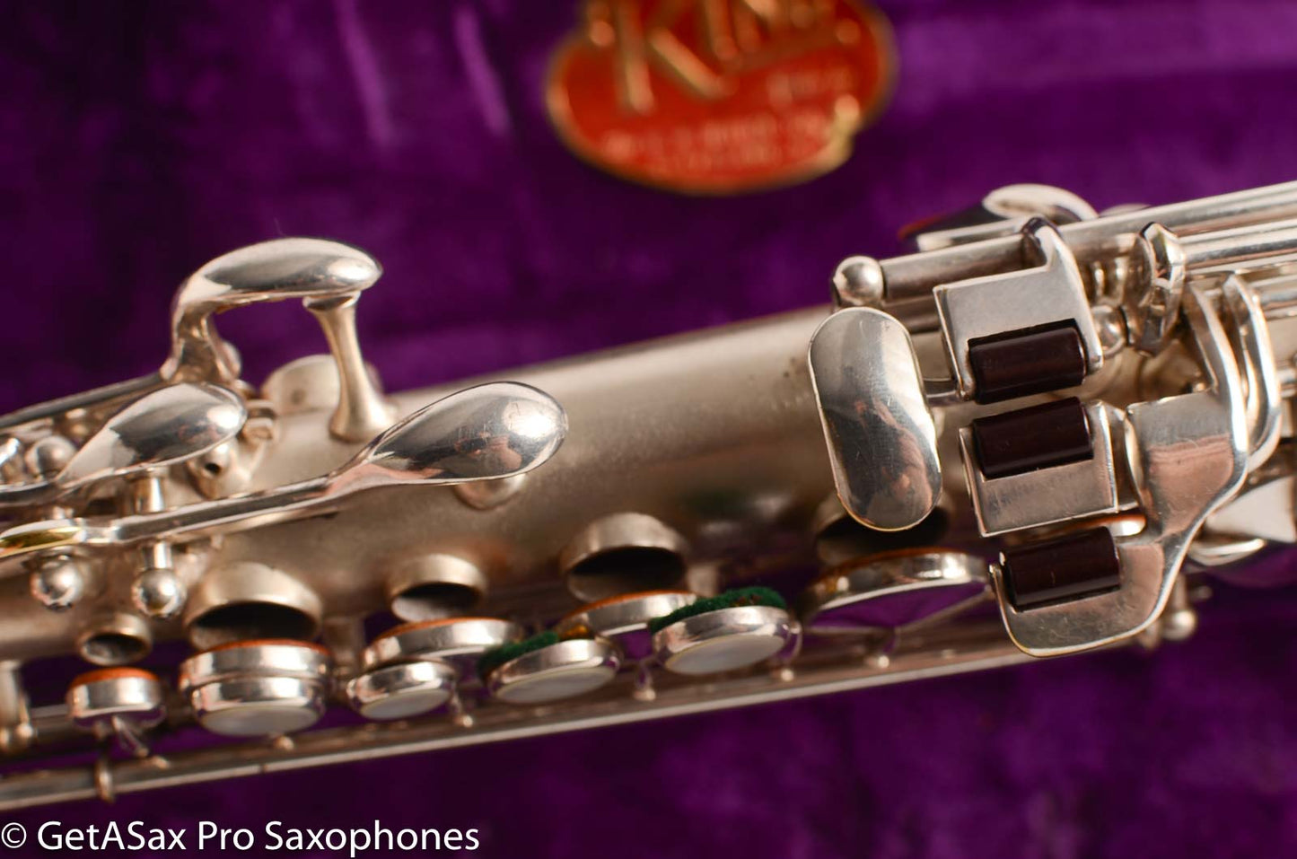 King Saxello Soprano Tipped Bell Bent Neck Near Pristine Silver Plate