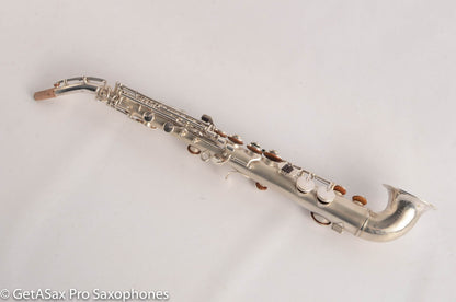 King Saxello Soprano Tipped Bell Bent Neck Near Pristine Silver Plate