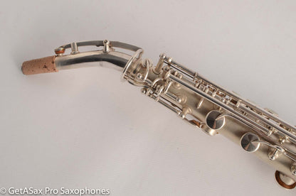 King Saxello Soprano Tipped Bell Bent Neck Near Pristine Silver Plate
