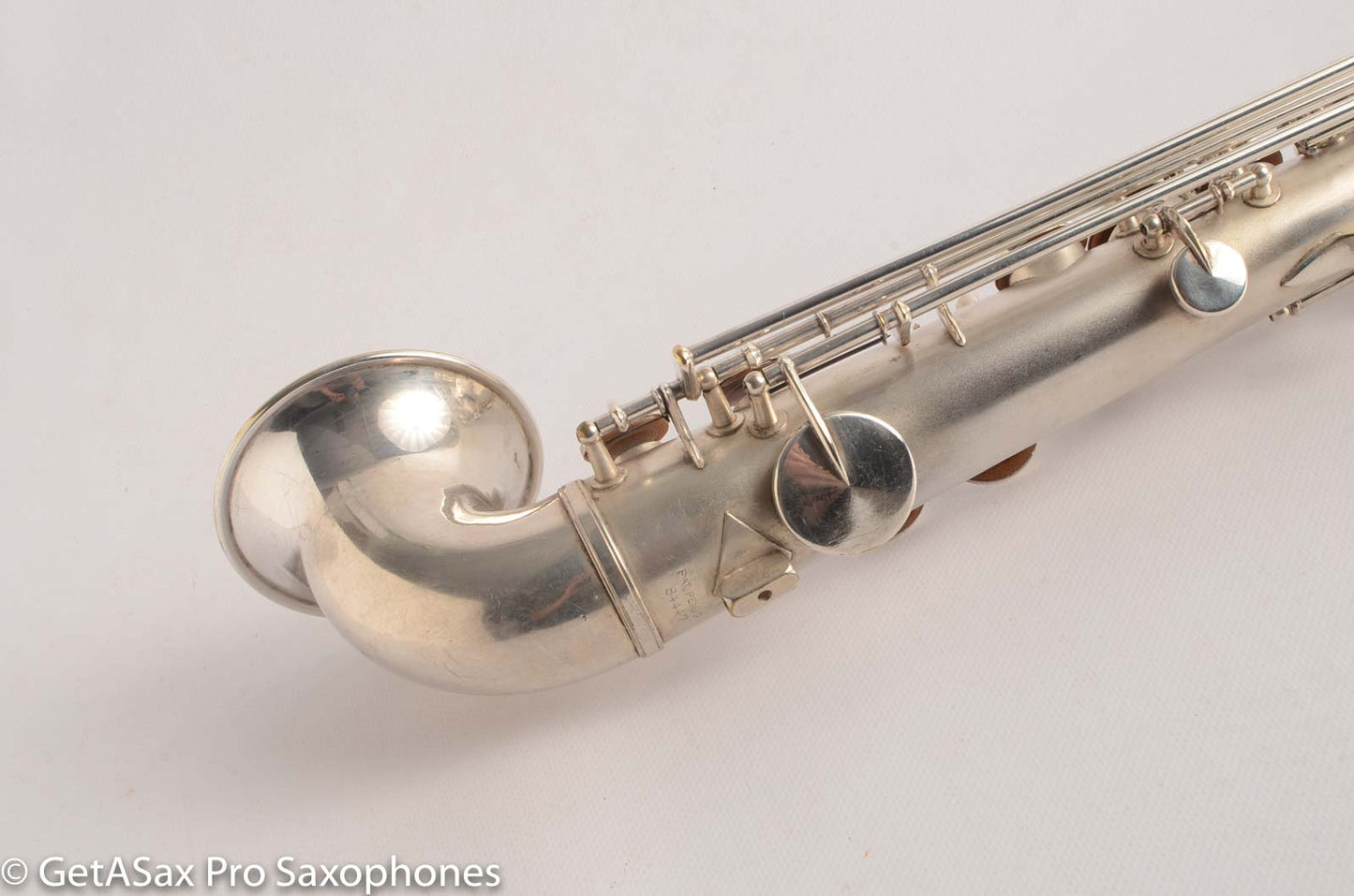 King Saxello Soprano Tipped Bell Bent Neck Near Pristine Silver Plate