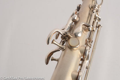 King Saxello Soprano Tipped Bell Bent Neck Near Pristine Silver Plate
