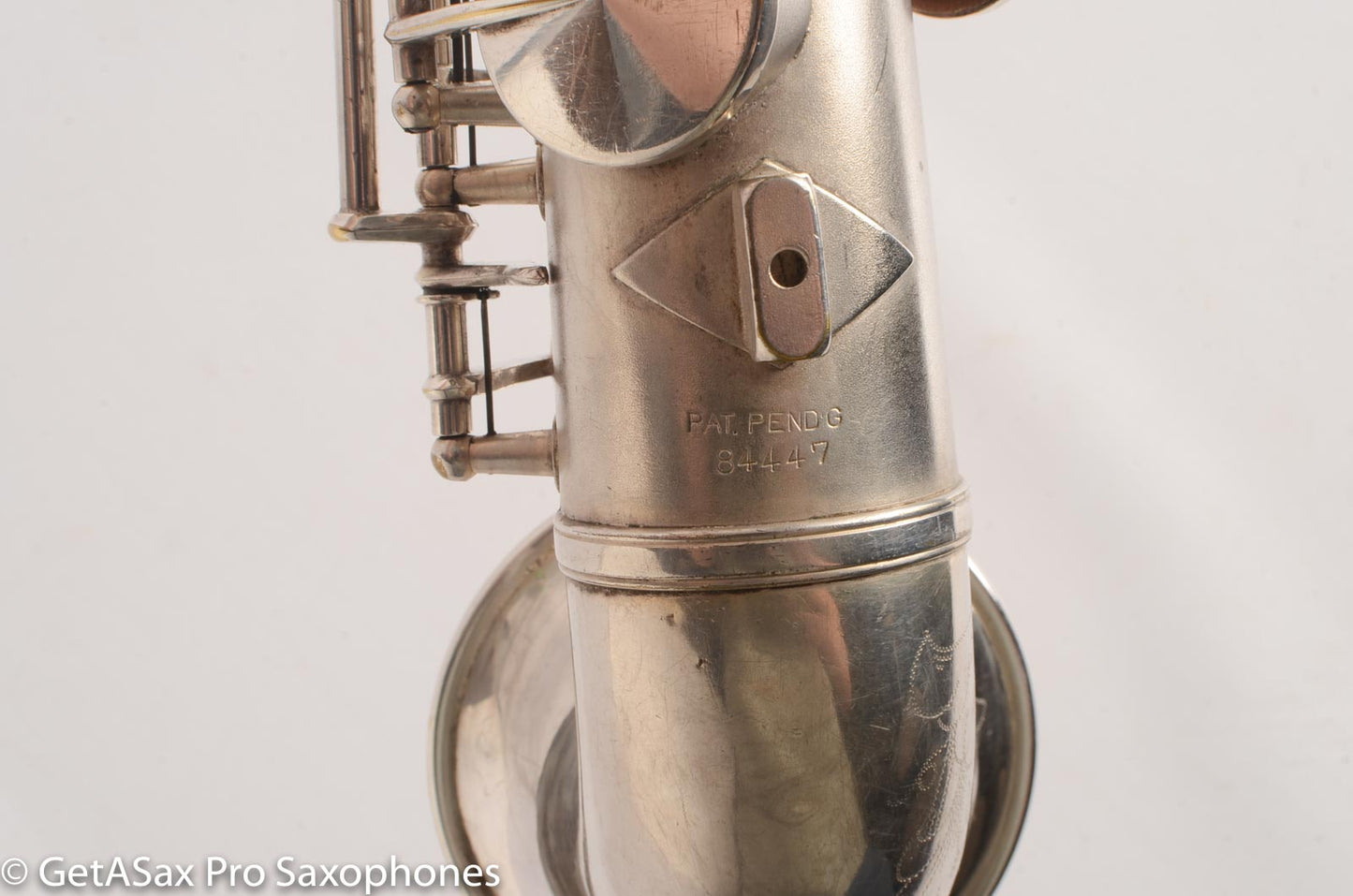 King Saxello Soprano Tipped Bell Bent Neck Near Pristine Silver Plate