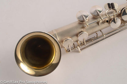 King Saxello Soprano Tipped Bell Bent Neck Near Pristine Silver Plate