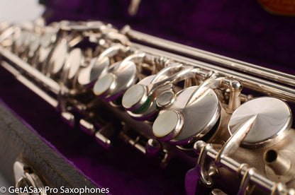 King Saxello Soprano Tipped Bell Bent Neck Near Pristine Silver Plate