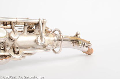 King Saxello Soprano Original Silver Old Pads Nice! 72266