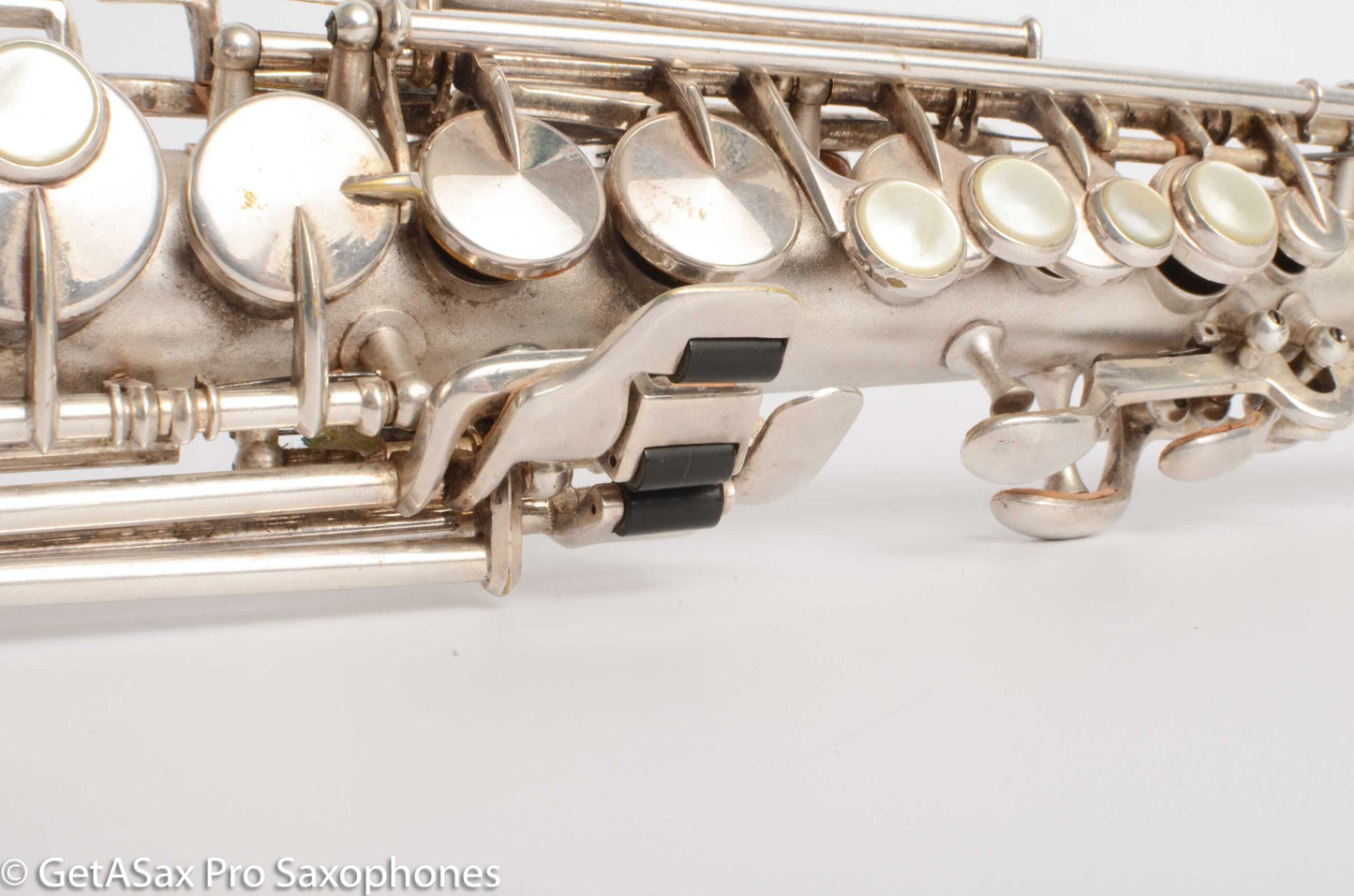 King Saxello Soprano Original Silver Old Pads Nice! 72266