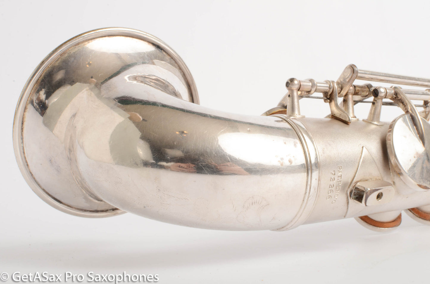 King Saxello Soprano Original Silver Old Pads Nice! 72266