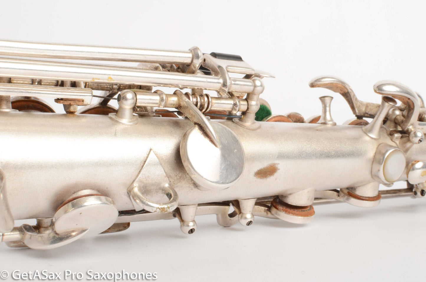 King Saxello Soprano Original Silver Old Pads Nice! 72266