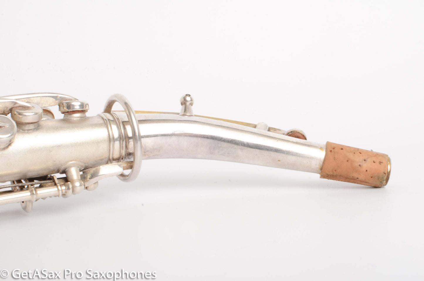 King Saxello Soprano Original Silver Old Pads Nice! 72266