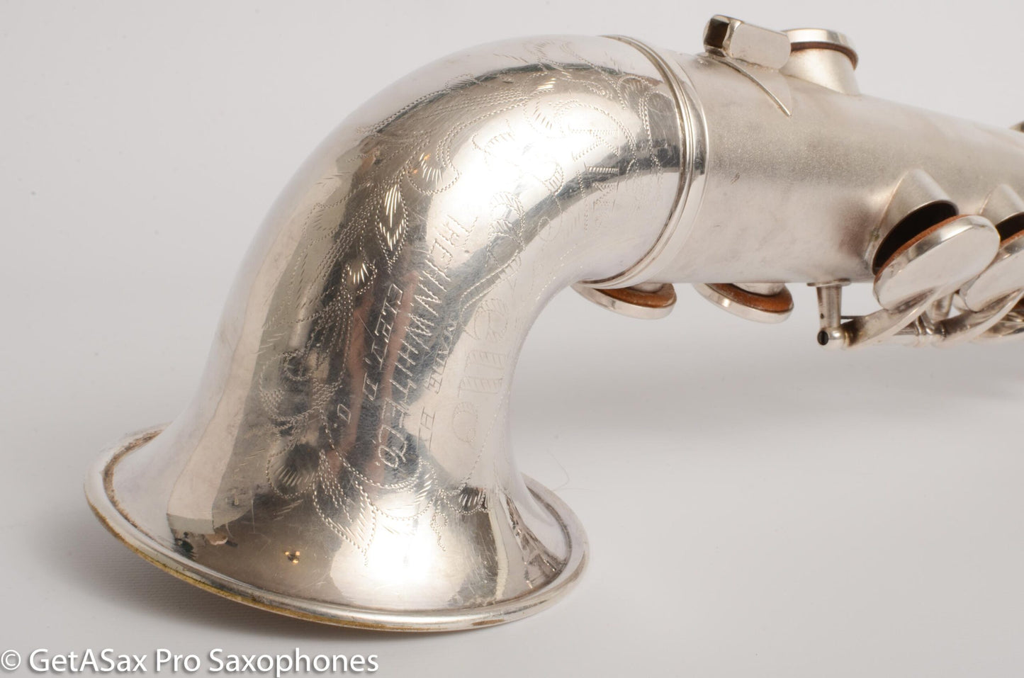 King Saxello Soprano Original Silver Old Pads Nice! 72266