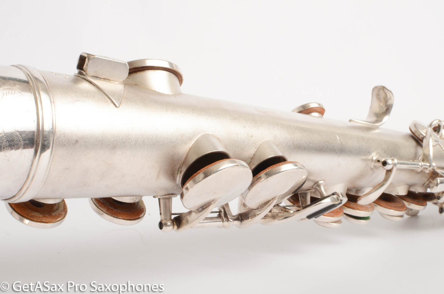 King Saxello Soprano Original Silver Old Pads Nice! 72266