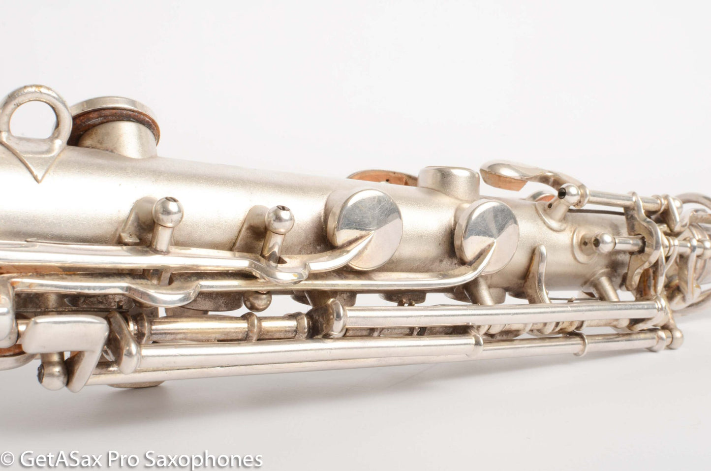 King Saxello Soprano Original Silver Old Pads Nice! 72266