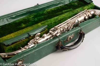 King Saxello Soprano Original Silver Old Pads Nice! 72266