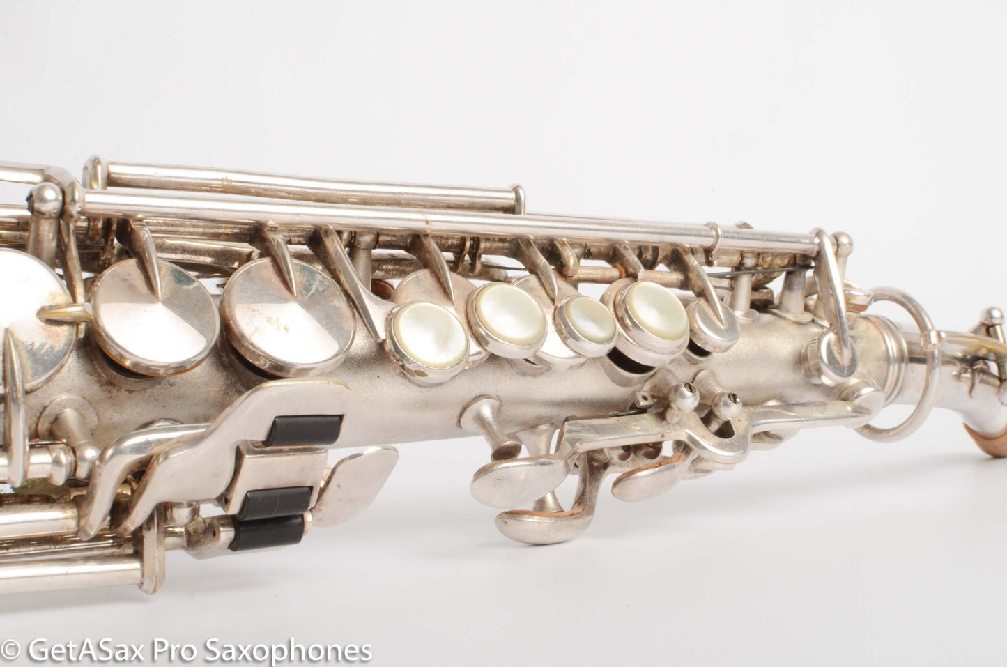 King Saxello Soprano Original Silver Old Pads Nice! 72266