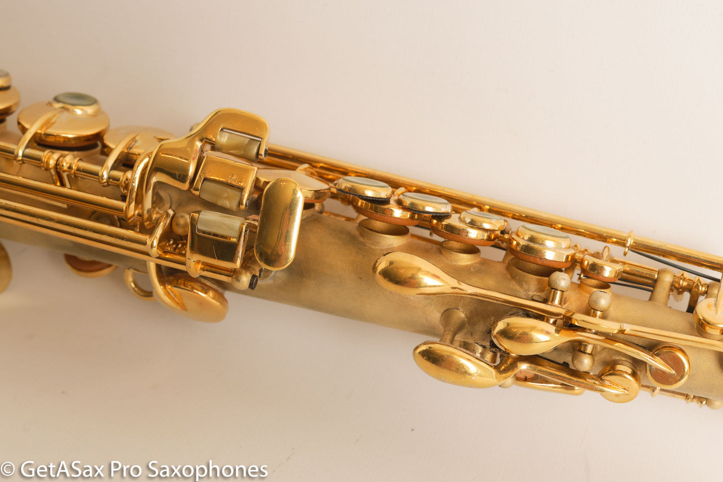 King Saxello Soprano Bent Neck and Bell Original GOLD Plate Fresh Overhaul!