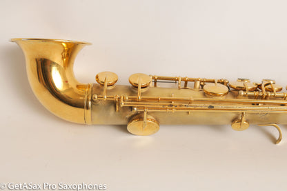 King Saxello Soprano Bent Neck and Bell Original GOLD Plate Fresh Overhaul!