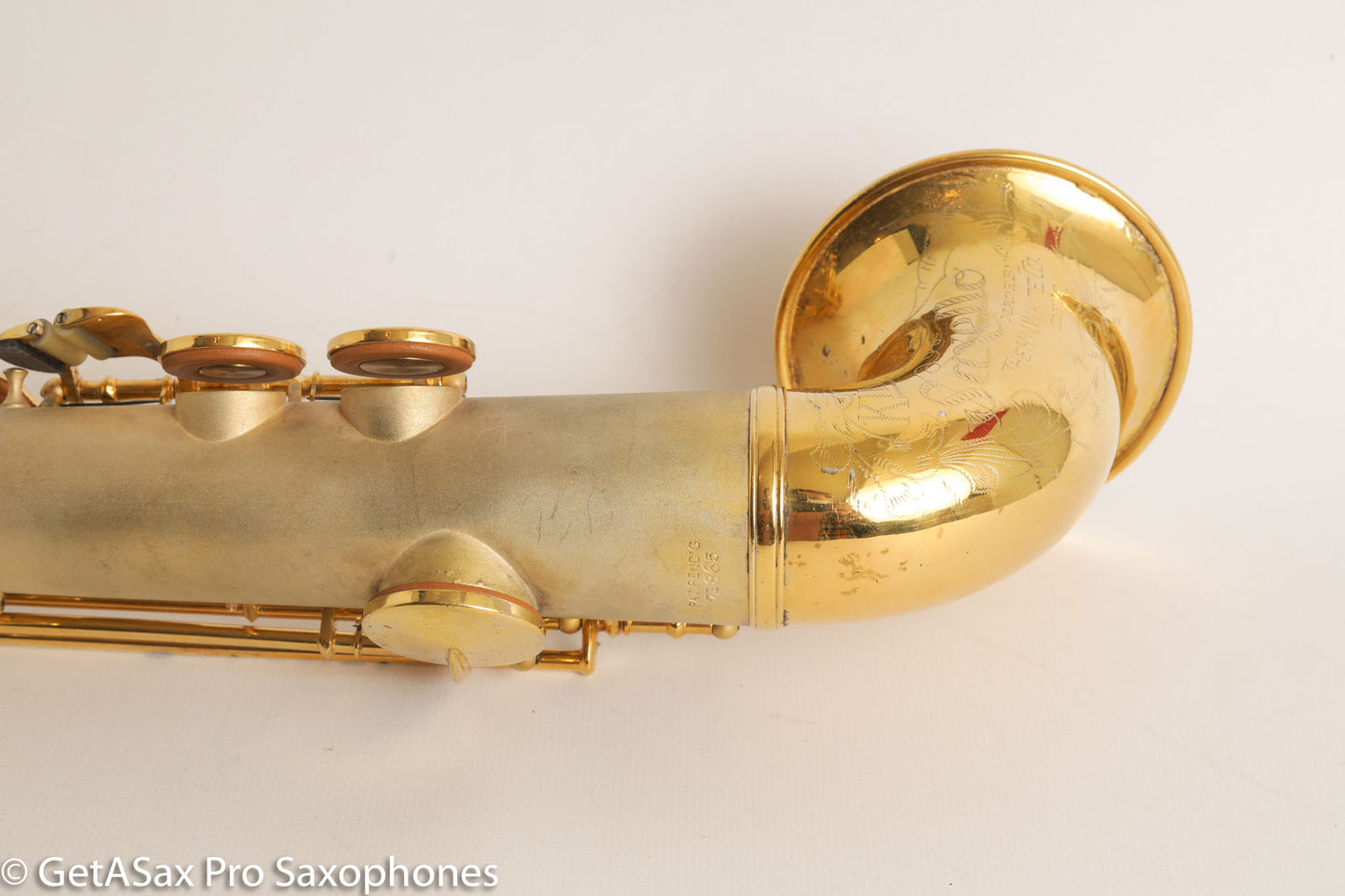 King Saxello Soprano Bent Neck and Bell Original GOLD Plate Fresh Overhaul!