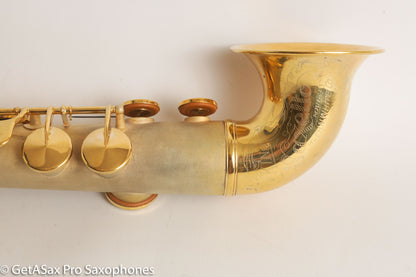 King Saxello Soprano Bent Neck and Bell Original GOLD Plate Fresh Overhaul!