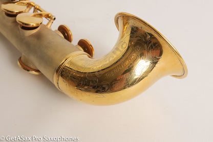 King Saxello Soprano Bent Neck and Bell Original GOLD Plate Fresh Overhaul!