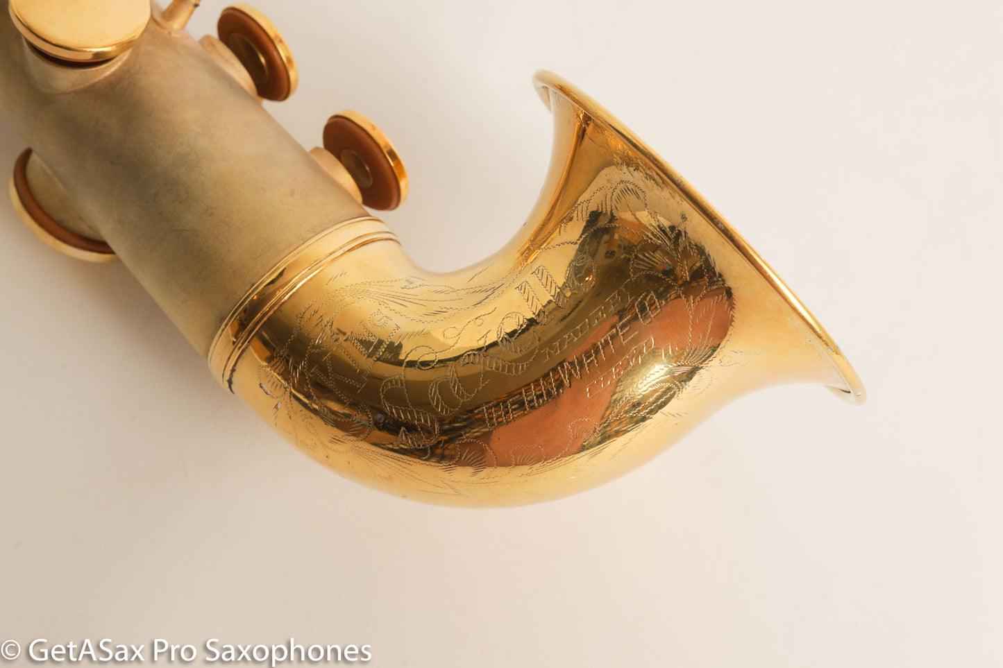 King Saxello Soprano Bent Neck and Bell Original GOLD Plate Fresh Overhaul!
