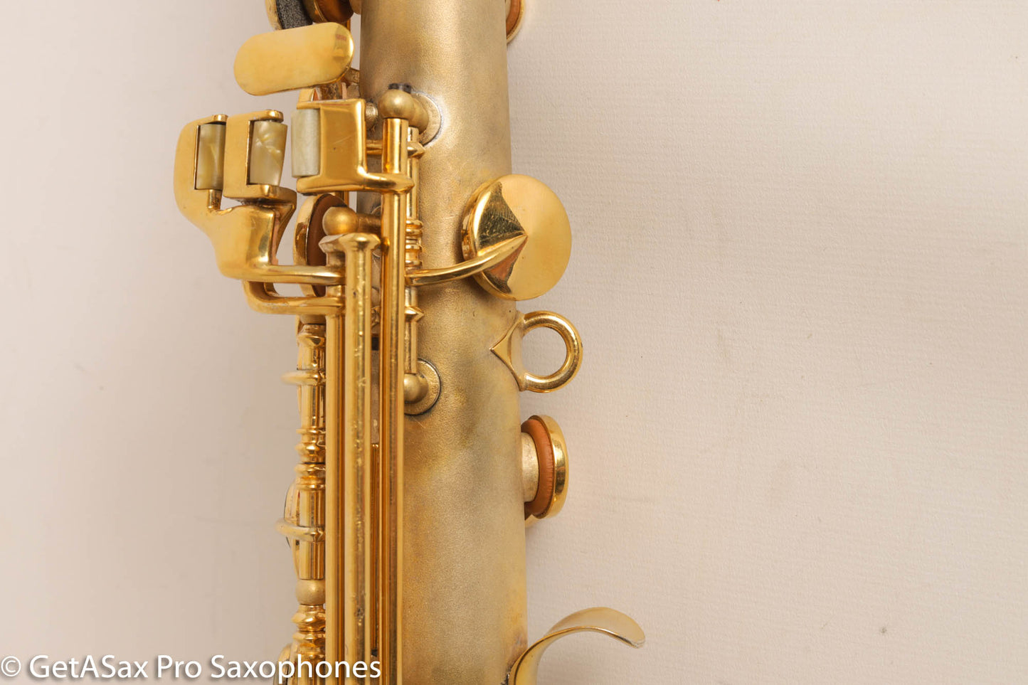 King Saxello Soprano Bent Neck and Bell Original GOLD Plate Fresh Overhaul!