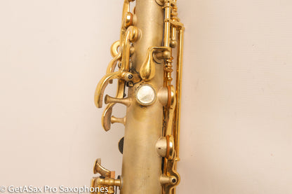King Saxello Soprano Bent Neck and Bell Original GOLD Plate Fresh Overhaul!