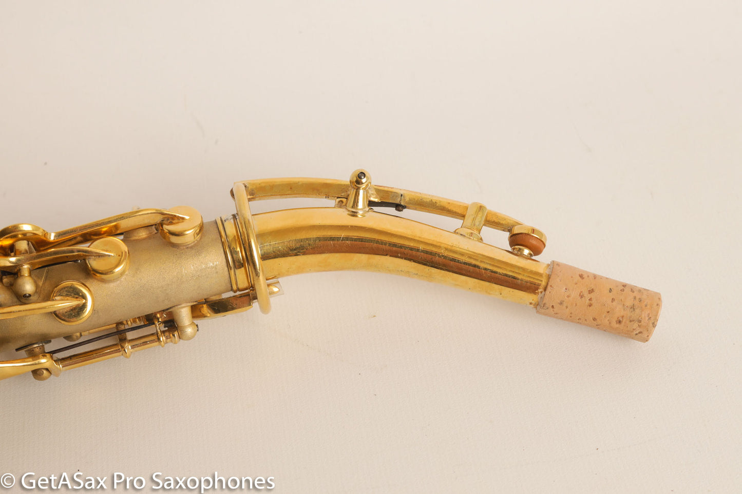 King Saxello Soprano Bent Neck and Bell Original GOLD Plate Fresh Overhaul!