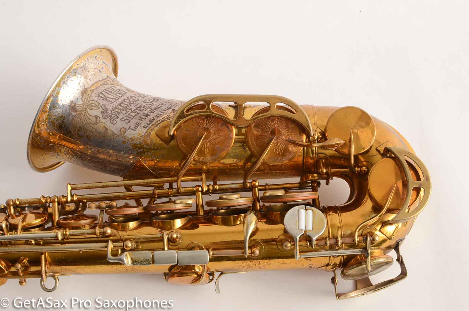 King SilverSonic Super 20 Alto Saxophone Original with Gold Leaf