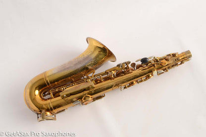 King SilverSonic Super 20 Alto Saxophone Original with Gold Leaf Fresh Overhaul! 346933