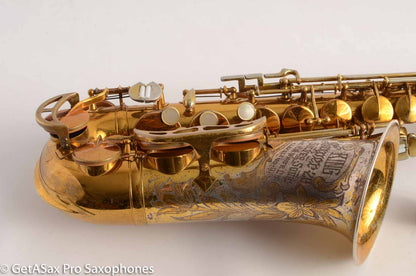 King SilverSonic Super 20 Alto Saxophone Original with Gold Leaf Fresh Overhaul! 346933