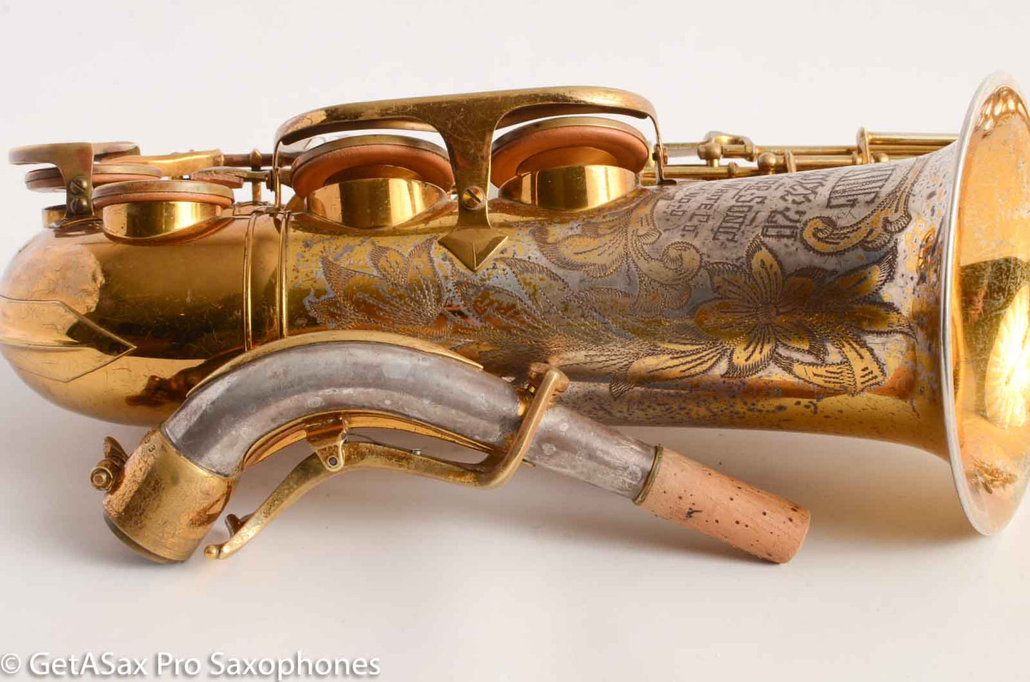 King SilverSonic Super 20 Alto Saxophone Original with Gold Leaf Fresh Overhaul! 346933