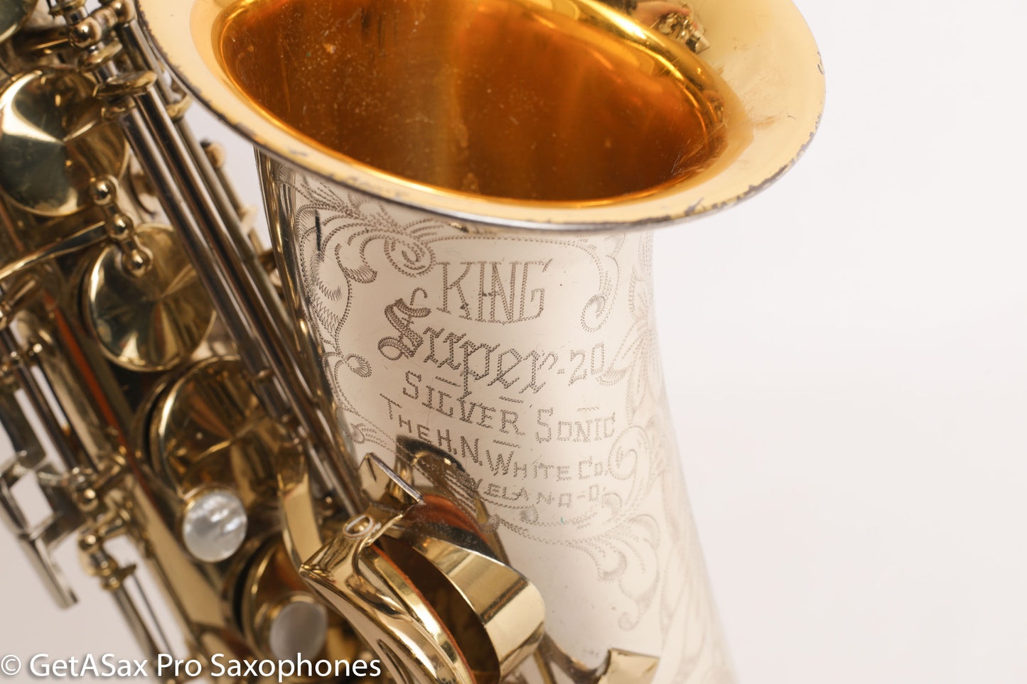 King SilverSonic Super 20 Alto Saxophone Original Lacquer Excellent Condition 411063