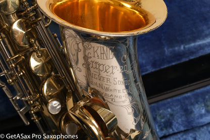 King SilverSonic Super 20 Alto Saxophone Original Lacquer Excellent Condition 411063