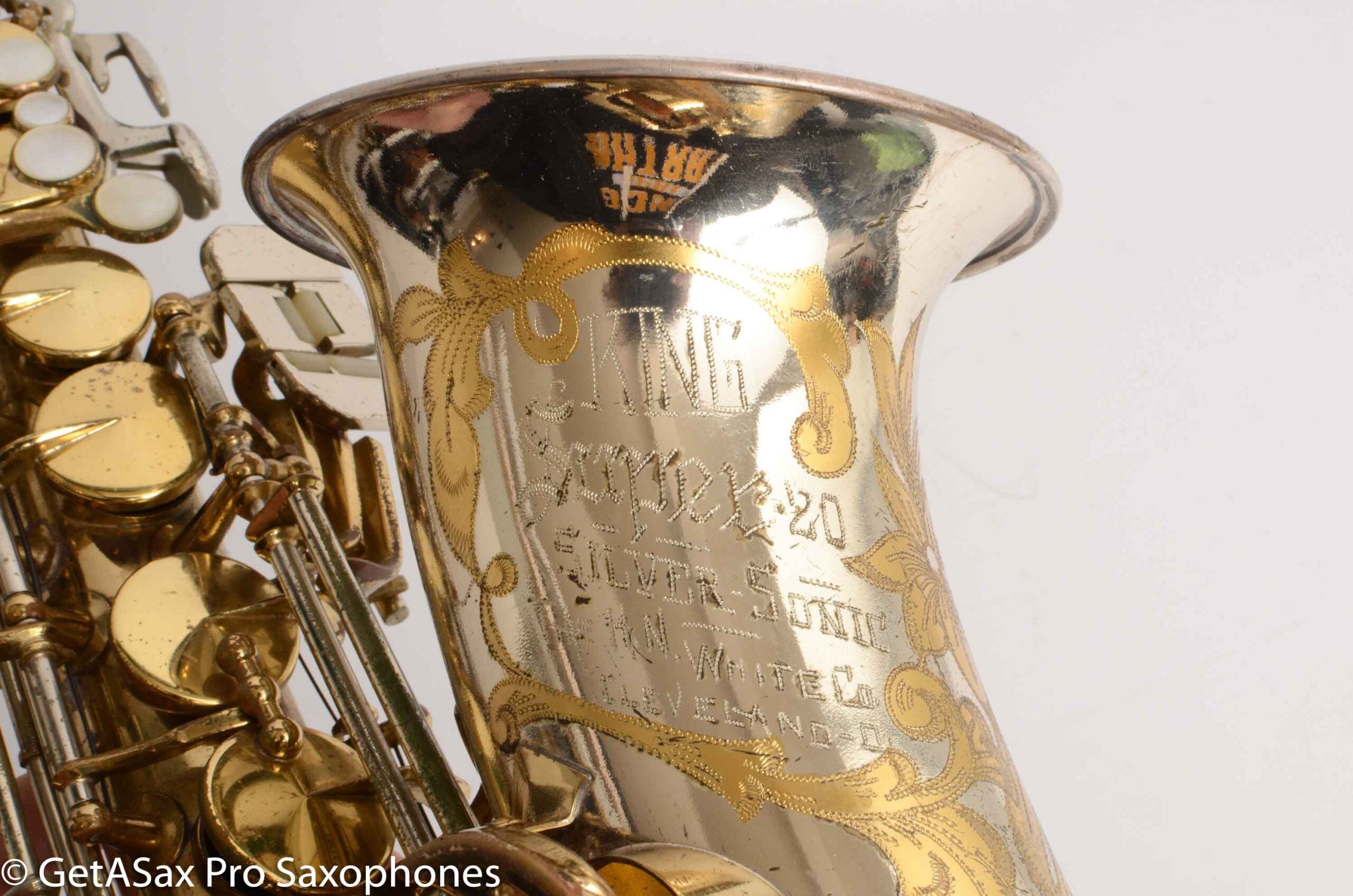 King SilverSonic Super 20 Cleveland Alto Sax with Gold 415048