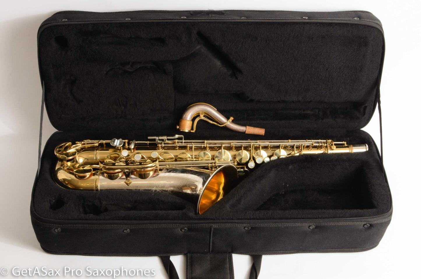 King SilverSonic Tenor Cleveland ‘Series III’ Double Socket Neck Good Pads Plays Great! 376648