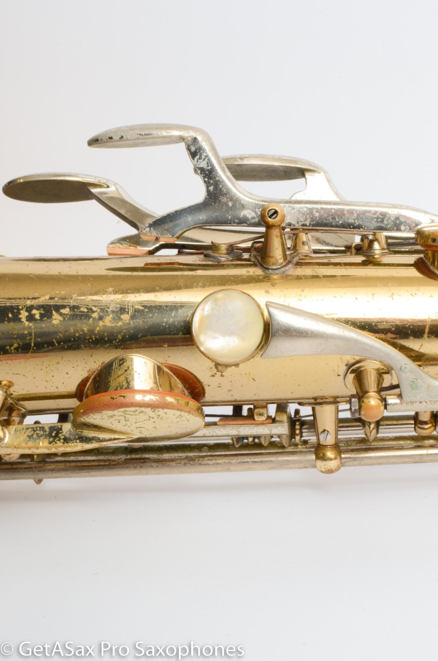 King SilverSonic Tenor Cleveland ‘Series III’ Double Socket Neck Good Pads Plays Great! 376648