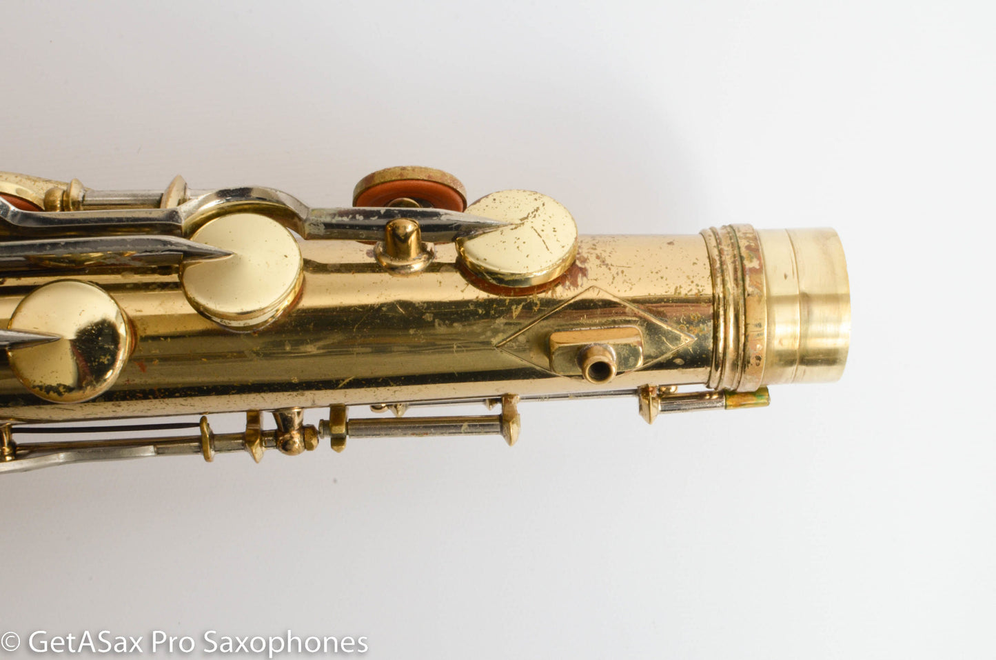 King SilverSonic Tenor Cleveland ‘Series III’ Double Socket Neck Good Pads Plays Great! 376648