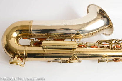 King SilverSonic Tenor Cleveland ‘Series III’ Double Socket Neck Good Pads Plays Great! 376648