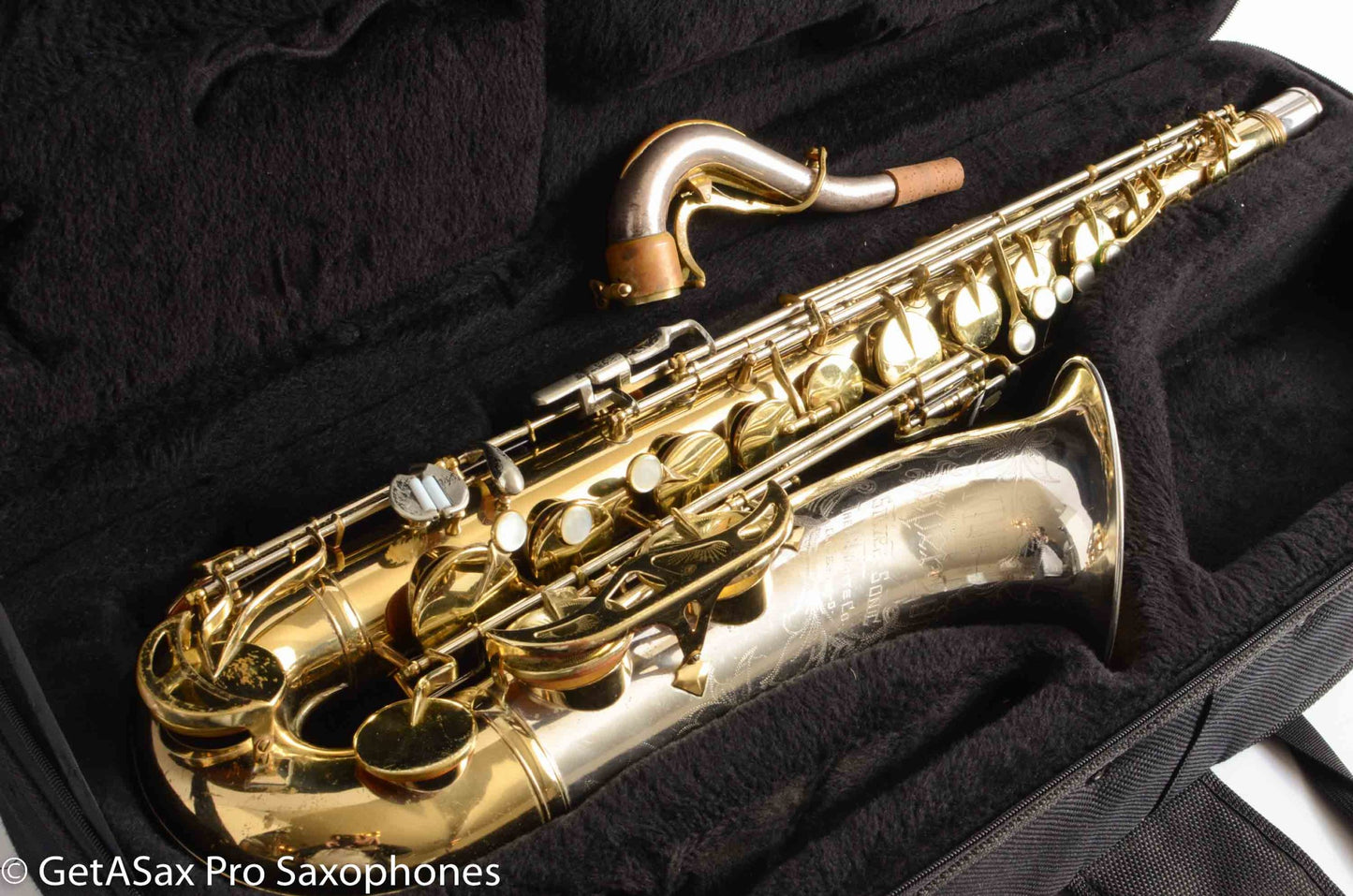 King SilverSonic Tenor Cleveland ‘Series III’ Double Socket Neck Good Pads Plays Great! 376648