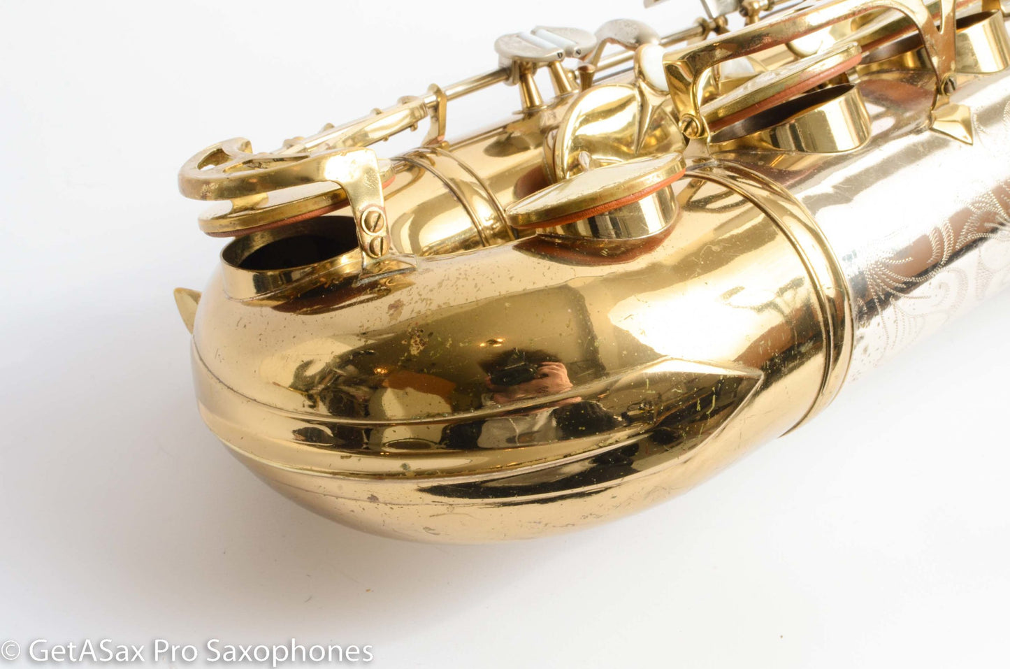 King SilverSonic Tenor Cleveland ‘Series III’ Double Socket Neck Good Pads Plays Great! 376648