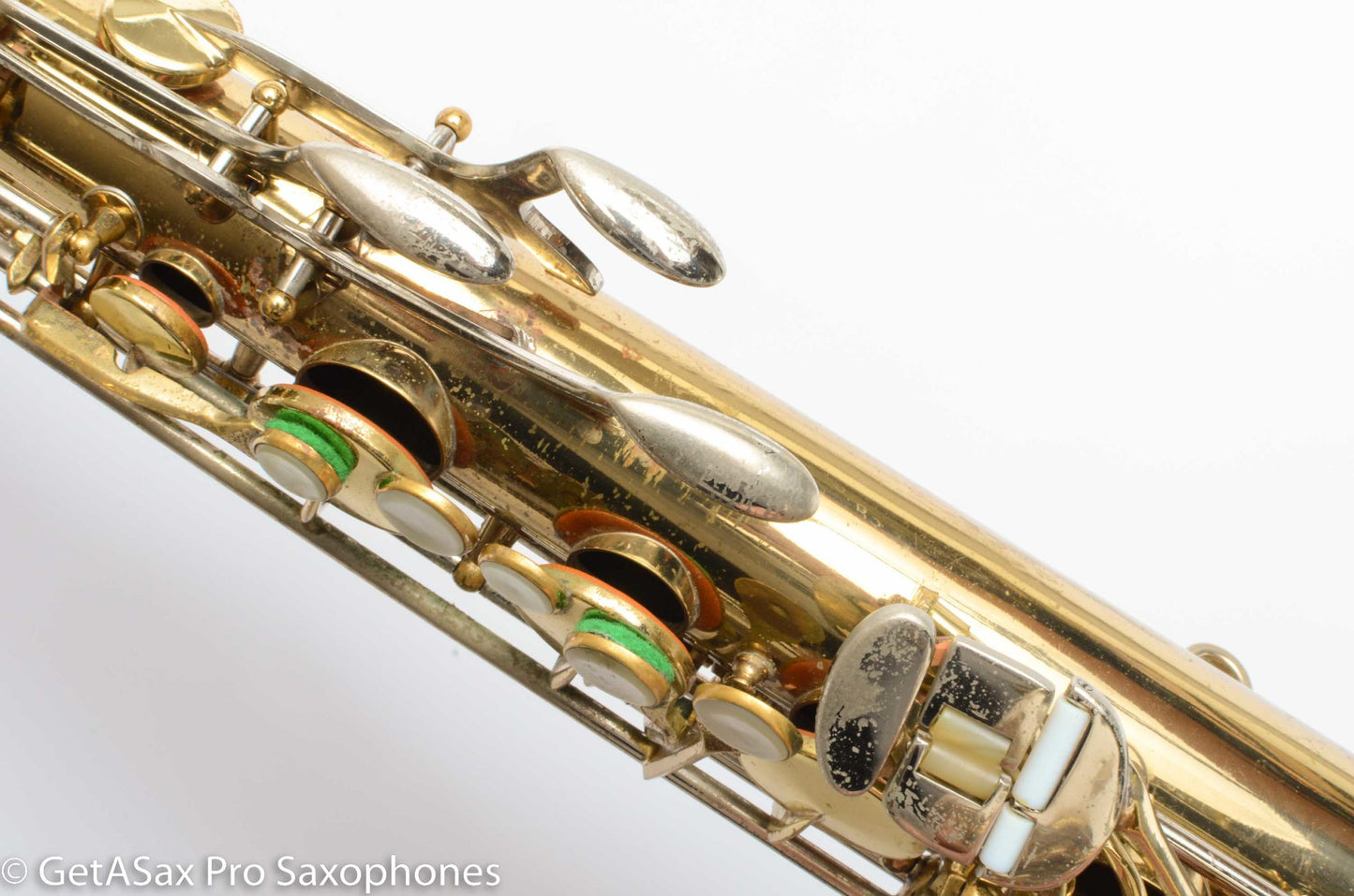 King SilverSonic Tenor Cleveland ‘Series III’ Double Socket Neck Good Pads Plays Great! 376648